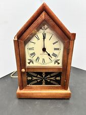 UNTESTED Antique Seth Thomas Steeple Wood Case Shelf/Mantle Chime Clock Cabinet picture