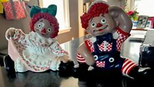 Vintage Raggedy Ann and Andy Ceramic  1970’s Byron Mold 10