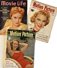 Janet Leigh - Glamour Galore Classic Hollywood Movie Star Magazines Lot of 3 picture