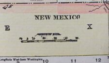Vintage 1900 NEW MEXICO Map 11