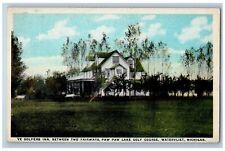 Watervliet Michigan MI Postcard Ye Golfers Inn Golf Course Building 1927 Vintage picture