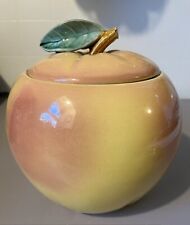 McCoy USA Vintage Ceramic Apple Peach Cookie Jar  picture