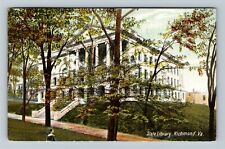 Richmond VA-Virginia, State Library Building, Child, c1907 Vintage Postcard picture