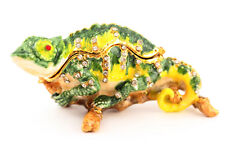 Chameleon Jewelry Trinket Box Decorative Animal Cute Gift Lizard Retile 02029 picture