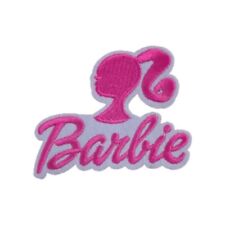Barbie Silhouette Embroidered Patch Iron On Sew On Transfer picture