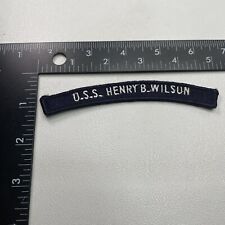 USS HENRY B WILSON Guided Missile Destroyer Navy Tab Patch (Rocker, UIM) 25QQ picture