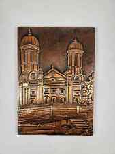 Vintage Cathedral Antigua Copper Relief Wall Hanging picture