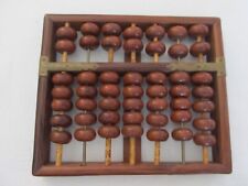 Antique Vintage Wooden Abacus with 49 beads Chinese China Choi You Kee picture