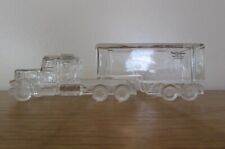 Vintage Hofbauer 1980s US TRUCK Lead Crystal Glass Car Paperweight - ref694 picture