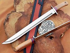 D2 Steel High Polish Hunting Sword Matachte Wood Gift for Him Birthday Tactical picture