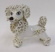 Vintage MCM Italian French Poodle Noodle Spaghetti Dog Ceramic Art Figurine picture