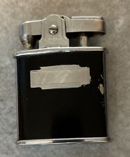 Vintage Working Ronson Standard Silver Tone Black Lighter    6750/26  “Princess” picture