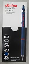 Rotring Rapid Blue 0.7 Pencil 2113888 10 Pencils New In Box Made in Japan picture