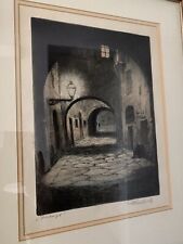 Florence Italy Antique Etching 