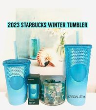 2023 STARBUCKS Gradient Blue Bling Studded OMBRE TUMBLER Pick ONE or More picture