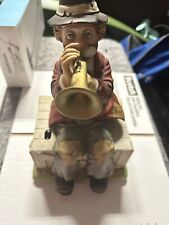 WACO Melody In Motion Willie The Trumpeter Hobo Clown Music Box When The Saints picture