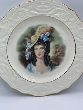 3 VINTAGE PRUSSIAN WOMENS PORTRAIT PLATES. 2 Are Signed Made In Prussia. picture