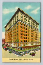 San Antonio TX-Texas, Gunter Hotel, Advertising, Antique Vintage Postcard picture