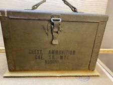Original WW2  50 Cal. M17 D39091 Canvas Strap Ammo Can Chest US Army  picture