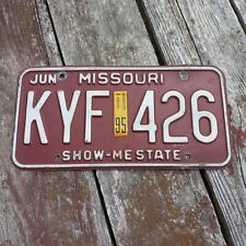 1995 Missouri License Plate - 