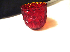 Faroy USA Red Glass Toothpick Candle Holder picture