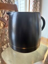 AMY HAMLEY for MAGENTA~Palm Desert Black Pitcher~Gold Stripe accent~EXCELLENT picture