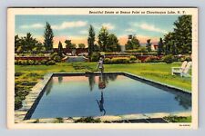 Chautauqua Lake NY-New York, Beautiful Estate At Bemus Point Vintage Postcard picture