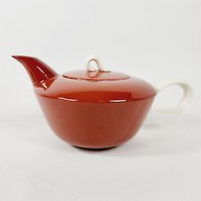 Vintage Suntone Homer Laughlin Teapot w/ Lid Terra Cotta Red/Brown picture