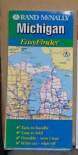 1999 Rand McNally Laminated Street Map of Michigan picture