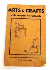 Vtg GSA Girl Scout America Arts & Crafts Inexpensive Materials 1941 WW2 Shortage picture
