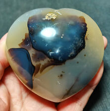 TOP 220G Natural Polished Aquatic Plants Agate Crystal Heart Madagascar YU245 picture