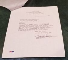 Jessica Lange Signed Contract Psa Dna Autograph Auto Actress Hollywood picture