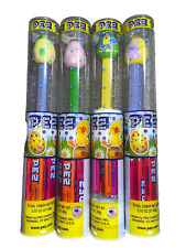 LOT OF 4 Pez Easter 2014 Dispenser And Candy Pink Green & 2 Yellow Egg Tubes picture