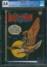 Batman #17 CGC 3.0 DC Comics 1943 Golden Age War Cover Penguin Appearance picture