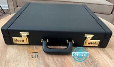 Original Leather Masonic Regalia Apron Hard Case Briefcase MM or WM Mason Size picture