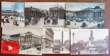 Cars Automotive c.1915-30's vintage postcard lot x 50 excellent street views bus picture