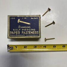 vintage dennison’s self piercing paper fasreners 1” No.34R USA picture