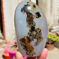 470g Large Exquisite Totem Pattern Dendritic Agate Crystal Palm Stone Specimen picture