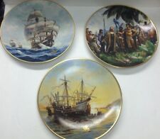 COLUMBUS DISCOVERS AMERICA 500th Anniversary Collection lots of 3 Plates NIB picture