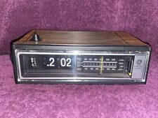 Vintage General Electric Flip Clock 7-4410C Alarm AM/FM Radio Great Condition picture