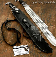 HAND MADE BY IMPACT CUTLERY CUSTOM MASSIVE HEAVY DUTY D2 PREDATOR BOWIE KNIFE  picture