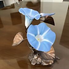 HARD TO FIND BOEHM Bronze Porcelain SERIES 20439- Morning Glory Mint 6x5.5” picture
