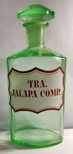 Old Uranium green Jalapa comp. Pharmacy bottle 8