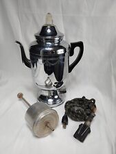 Rare Vintage Farberware Percolator Coffee Pot No 212 COMPLETE Works 13.5