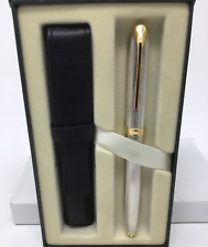 Cross Pinnacle Sterling Silver 23k Gold Trim GT Fountain Pen FP USA damaged NIB picture