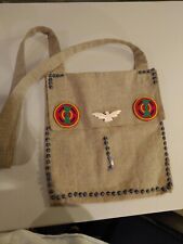 Vintage crossbody bag,Haversack, Linen, Early American Inspired design. Reenact picture
