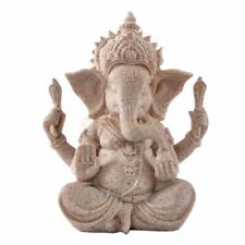 Elephant God Statue Hand made Carved Wooden Buddha Ganesh Hindu Vintage wood picture