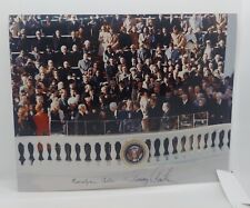 President Jimmy Carter & First Lady Rosalynn Carter Inaugural Signed Photo  picture