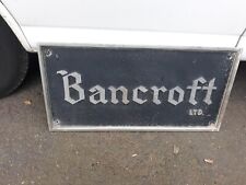 Vintage Metal Sign Bancroft Ltd. picture