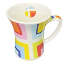 Churchill Cup Psychedelic Square Abstract Groovy Modern Colorful Flared Mug picture